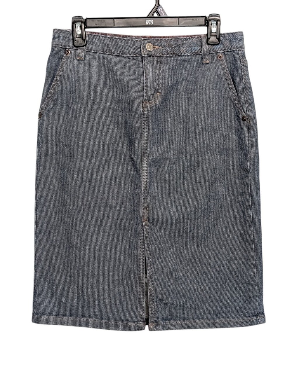 j crew womens size 4 denim skirt dark medium grey wash 90s grunge y2k streetwear